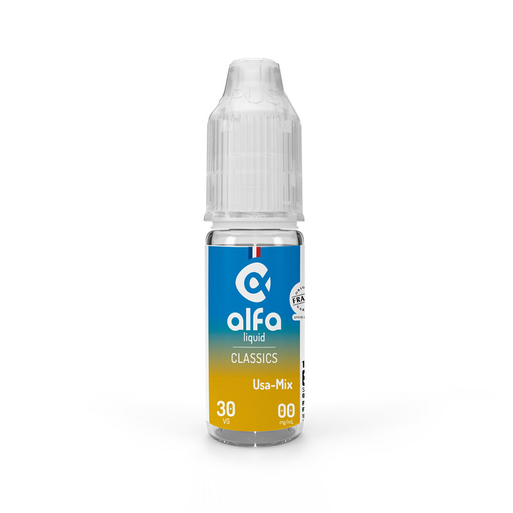 E-liquide USA Mix 10 ml - Alfaliquid DLUO