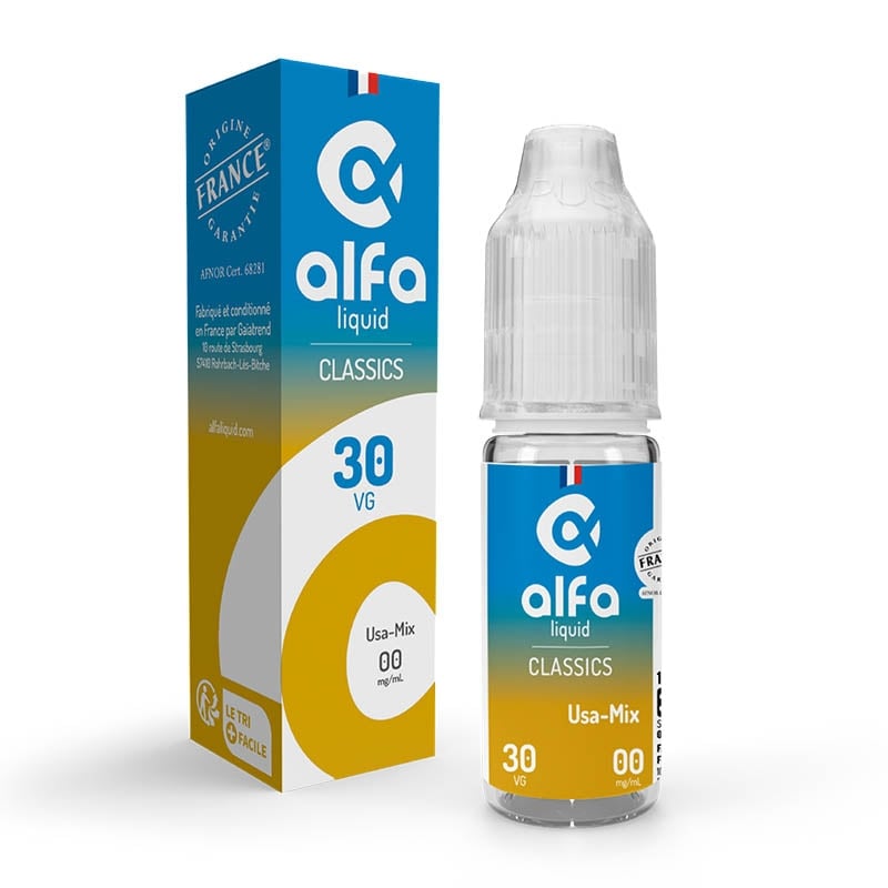 Pack de 5 E-liquides USA Mix 10 ml - Alfaliquid