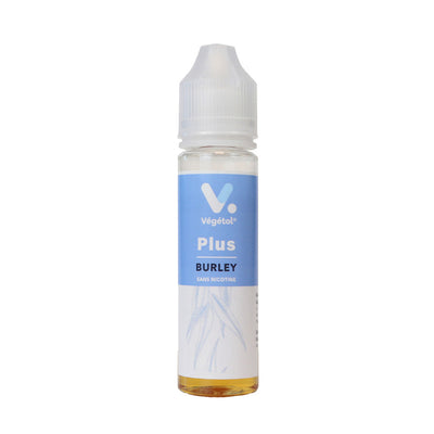 E-liquide Burley 50 ml - Végétol. E-liquide Burley 50 ml - flacon transparent avec étiquette bleue et blanche