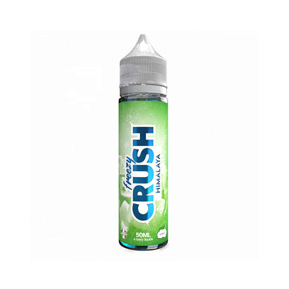 E-liquide Himalaya Freezy Crush 50 ml - Etasty. E-liquide Himalaya Freezy Crush avec flacon transparent et étiquette verte