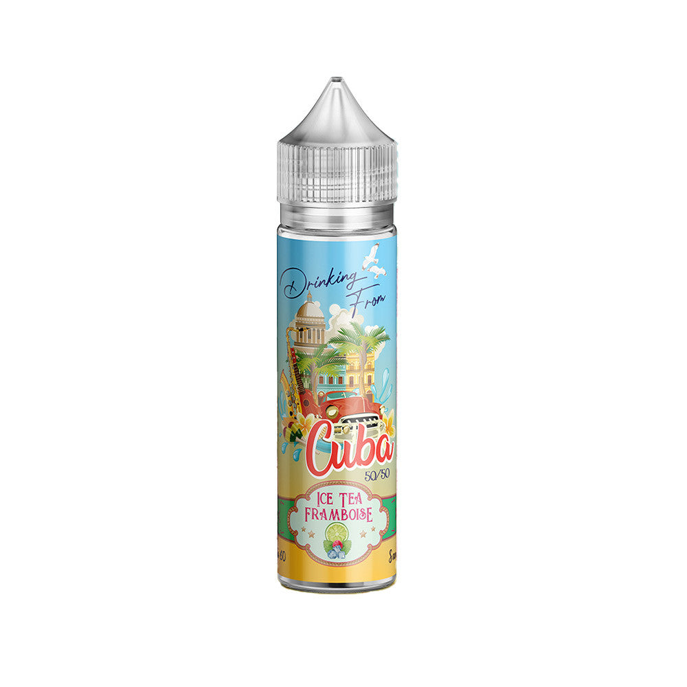 E-liquide Ice Tea Framboise 50 ml - Drinking from Cuba