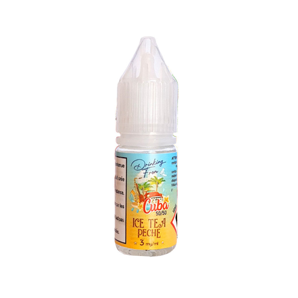 E-liquide Ice Tea Pêche 10 ml - Drinking from Cuba