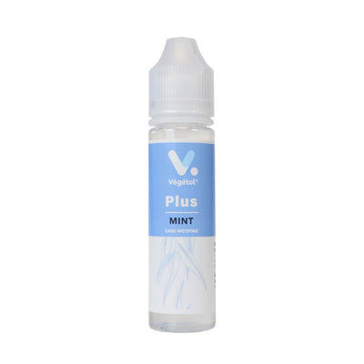 E-liquide Mint 50 ml - Végétol Plus. E-liquide Mint 50 ml - flacon transparent avec étiquette bleue et blanche