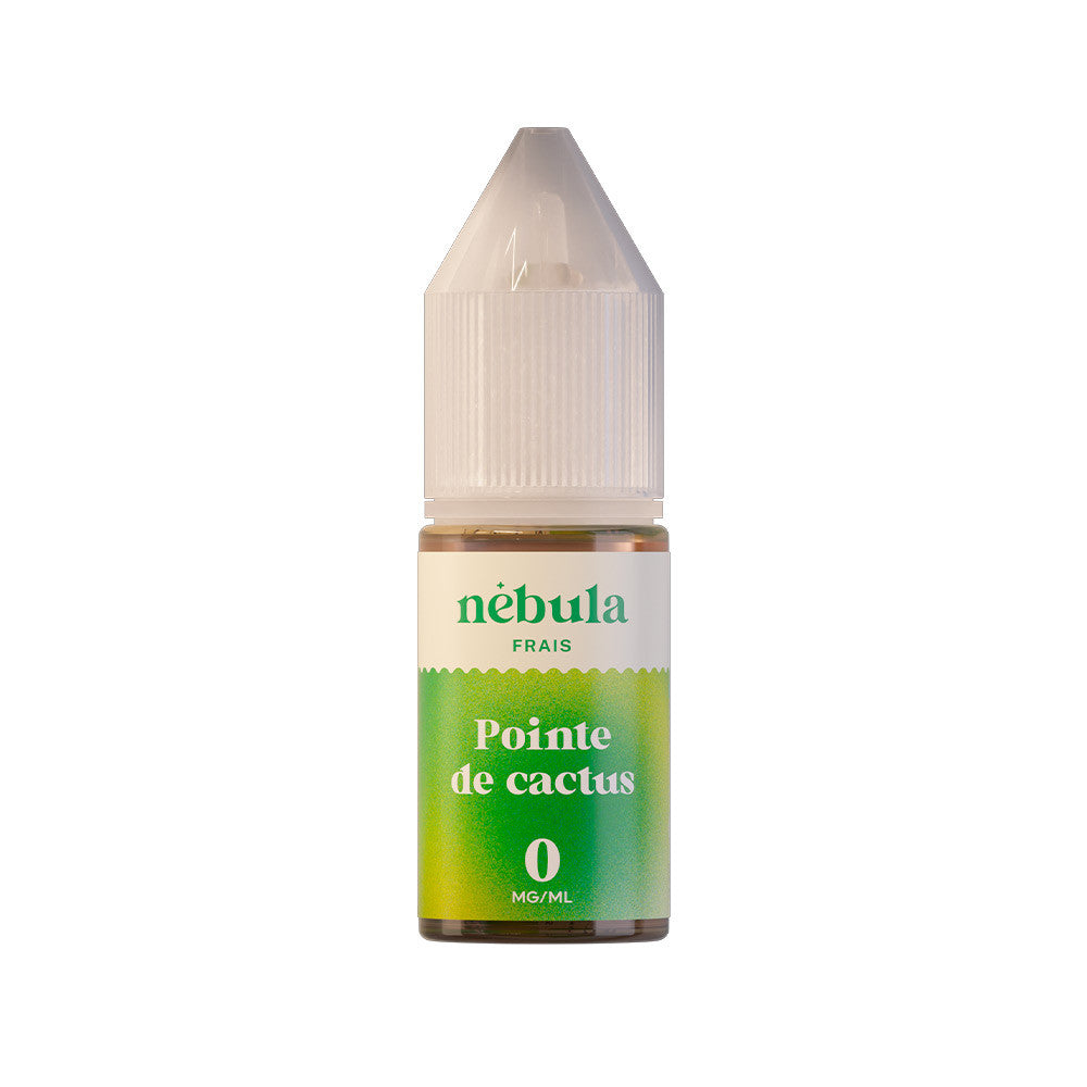 E-liquide Pointe de Cactus 10 ml - Nébula. E-liquide Pointe de Cactus avec flacon transparent et bouchon blanc