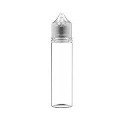 Flacon multimarque neutre en plastique transparent avec bouchon pointu