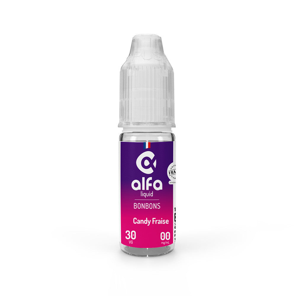 Pack 5 E-liquides Candy fraise 10ml - Alfaliquid