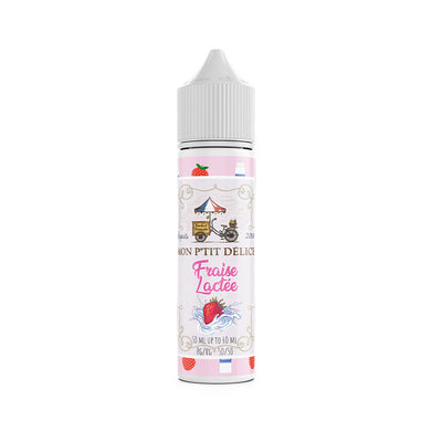 E-liquide Fraise Lactée 50 ml - Mon P'tit Délice